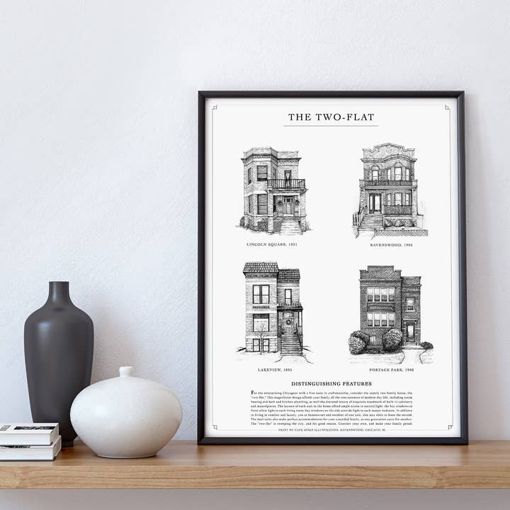 Wonder City Studio - Wholesale Art Print - The Two-Flat4