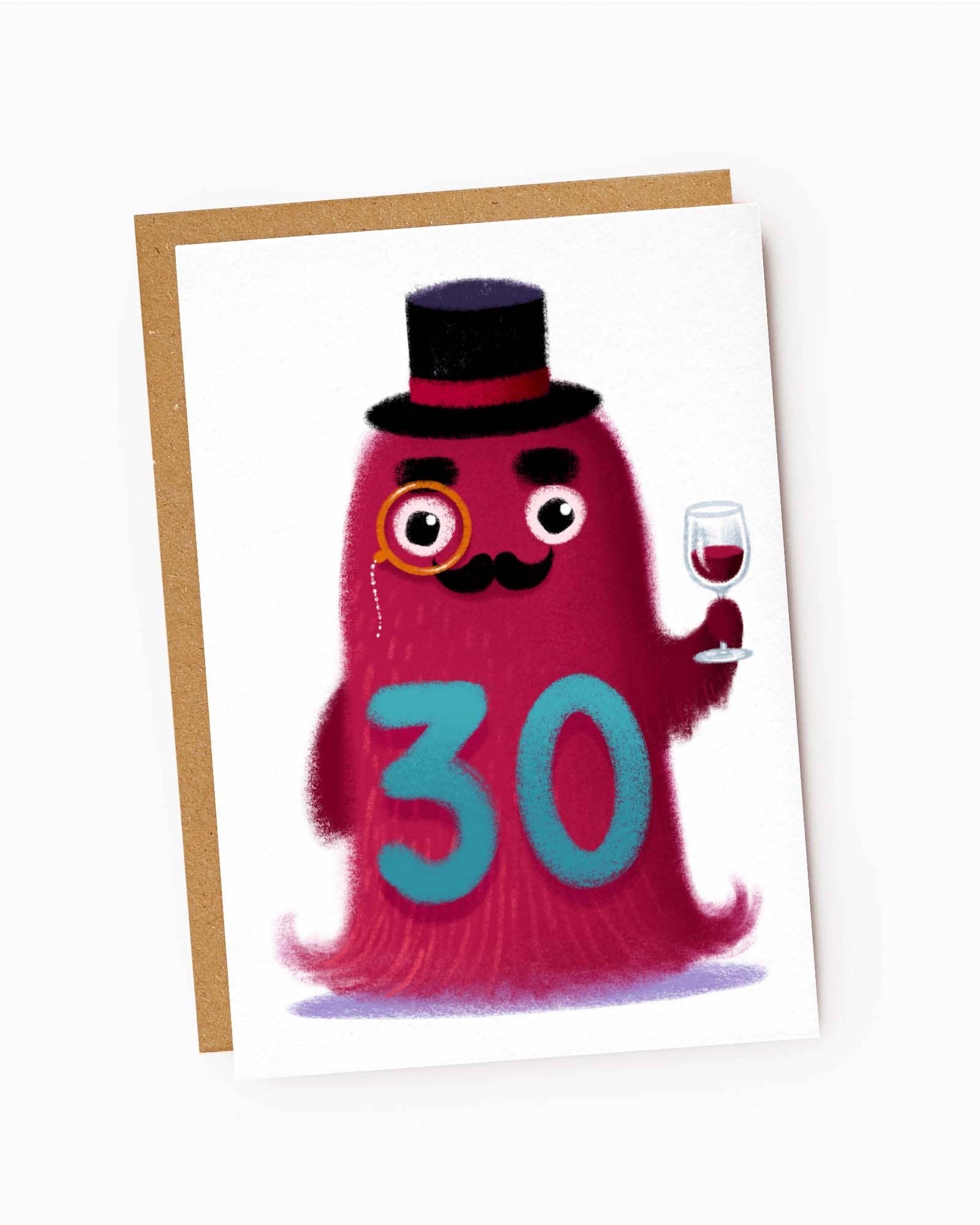 Jade Fisher - Vendita all'ingrosso Biglietti di auguri - Biglietto d'auguri con mostro, età 300