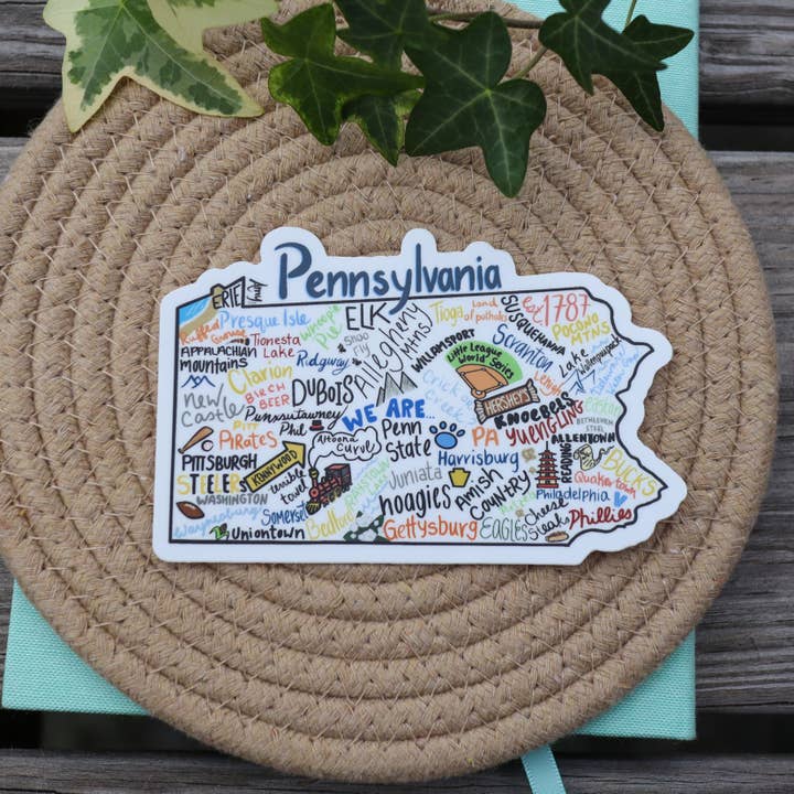 Pennsylvania Sticker for wholesale by Sisters' Sunflowers