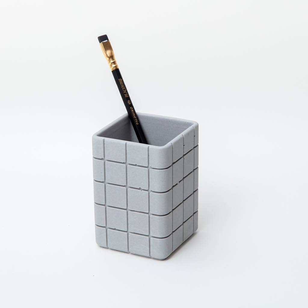 Block Design – wholesale Pen & pencil holder – Tile Desk Tidy1