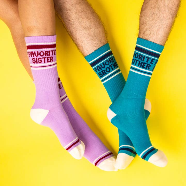 Gumball Poodle - Wholesale Socks - Unisex - Favorite Sister Gym Crew Socks7