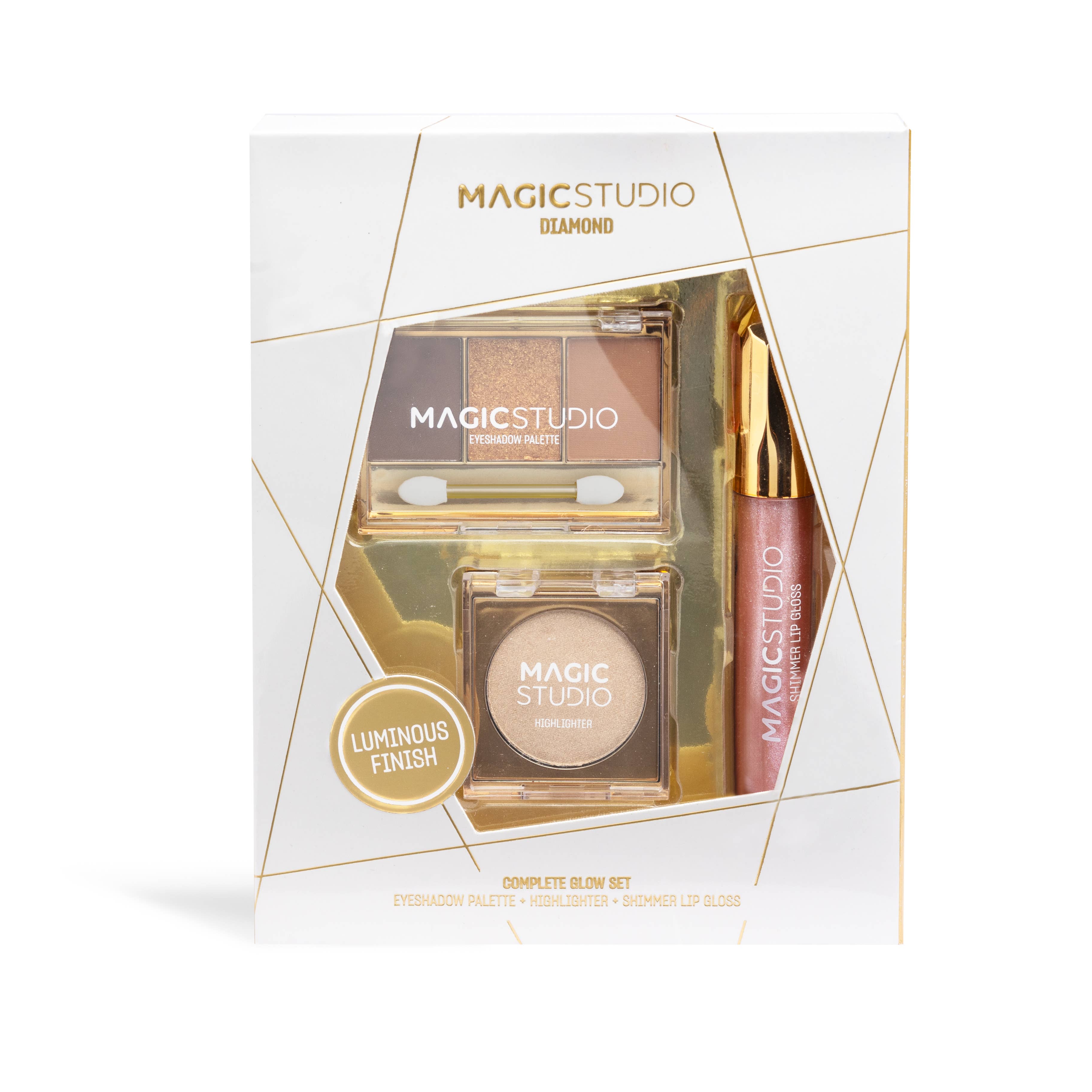 Aquarius Cosmetic SLU - Wholesale Makeup Highlighter - MAGIC STUDIO DIAMOND GLOW GIFT SET1