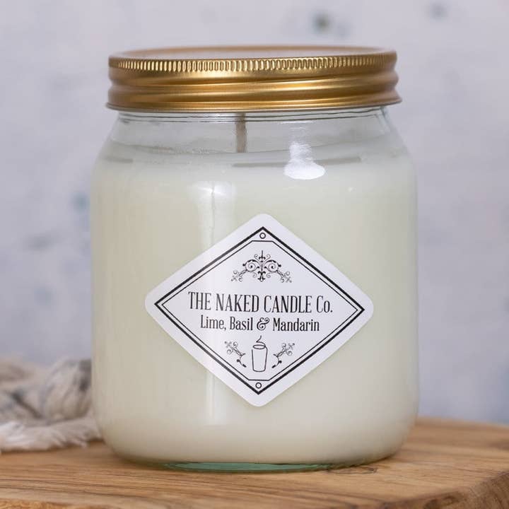 Signaturlys - Lime, Basilikum & Mandarin for engroshandel hos The Naked Candle Co