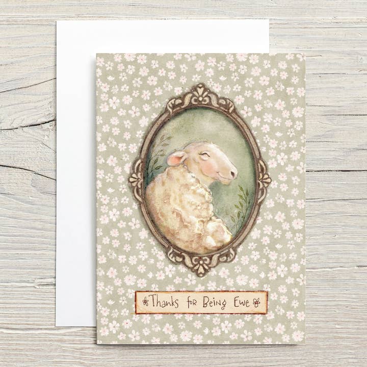 Merci d'être toi carte pour la vente par Christy Obalek Illustration