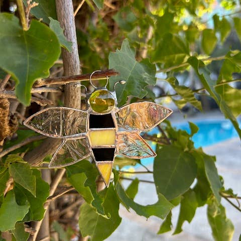 Stained glass stars and Talavera - Wholesale Suncatcher - 🐝 Bee Stained Glass Suncatcher5