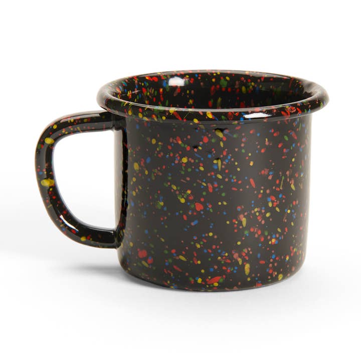 Rainbow Falls Enamelware 12 oz Mug for wholesale by Crow Canyon Home