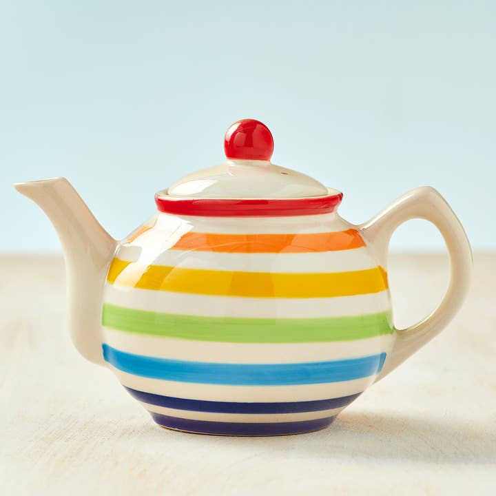 Namaste - Wholesale Tea Pot - Hand Painted New Rainbow Small Teapot0