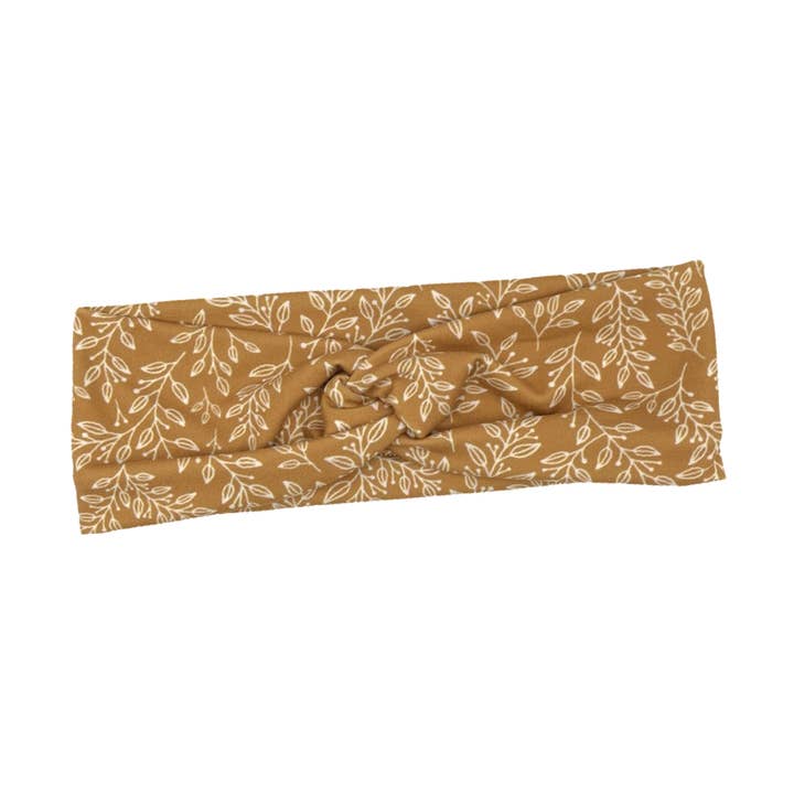 Marigold Vines Knotted Headband for wholesale by The Happy Headband Co