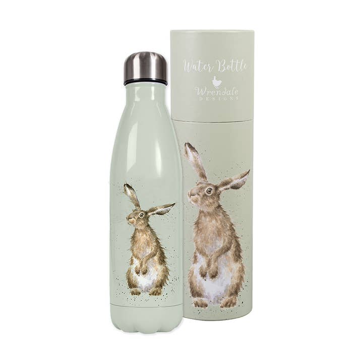 Hare Water Bottle 500ml - Hare And The Bee for wholesale by Wrendale Designs Ltd