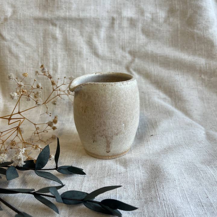 Charlotte Manser Ceramics - Wholesale Jug - Cream Handmade Ceramic 120ml Milk Jug2