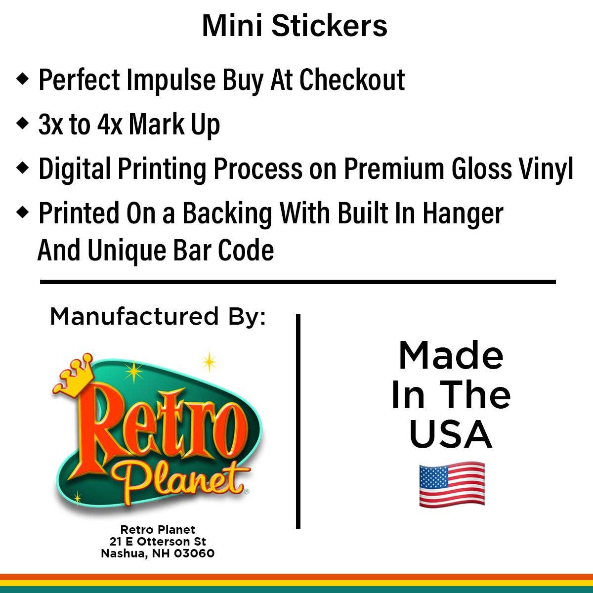 RetroPlanet - Wholesale Phone & Laptop Stickers - Maine State Star & Tree Doodles Mini Sticker 20 ct6