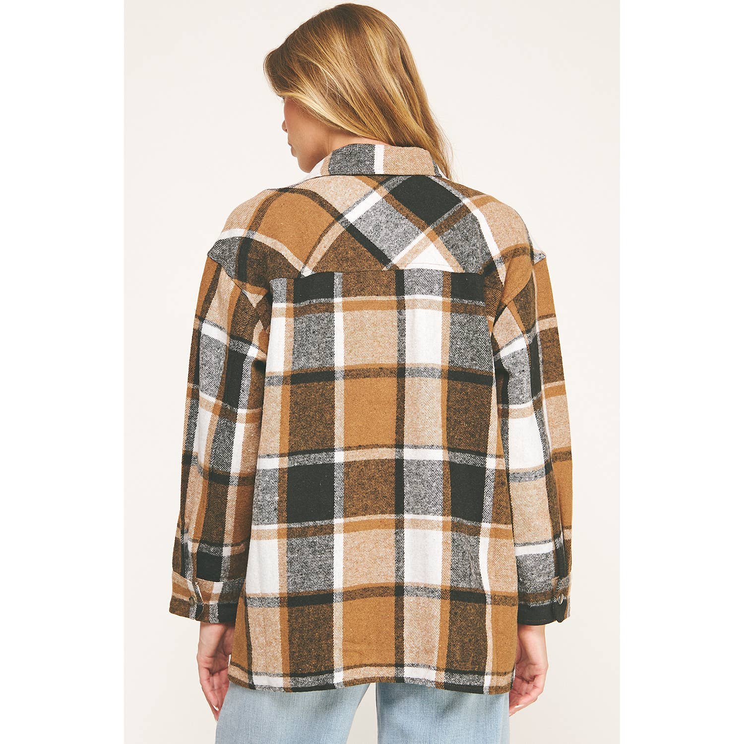 PLAMU KUSCHELIGES CHIC ÜBERGROßES FLANELL-HEMDJACKE für den Großhandel auf Faire7