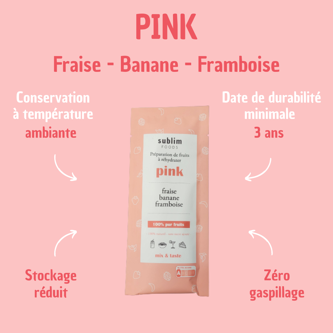 Natural Food Innovation - Wholesale Powdered Health Drink - SINGLE Pink - Smoothie preparation1