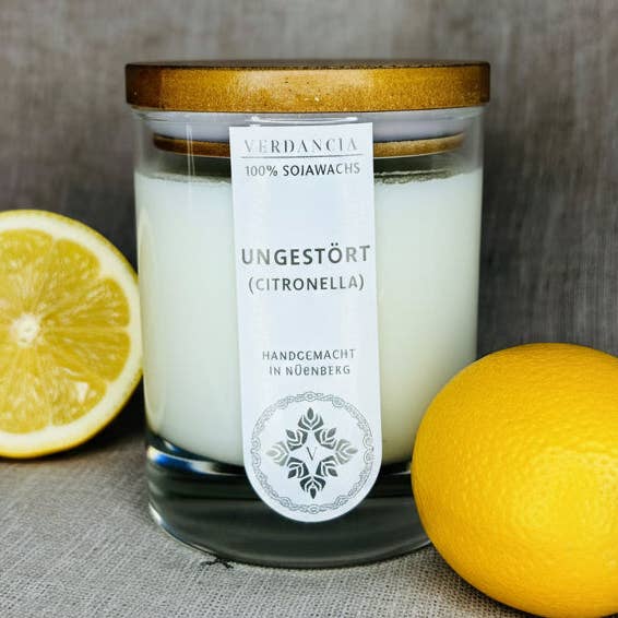 Soja geurkaars - "Ongestoord" (Citronella) voor wholesale door Verdancia