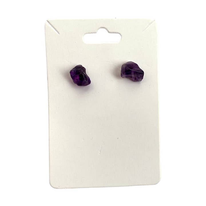 Pendientes con chip de piedras preciosas, 1 x 1 cm para venta al por mayor de VIE