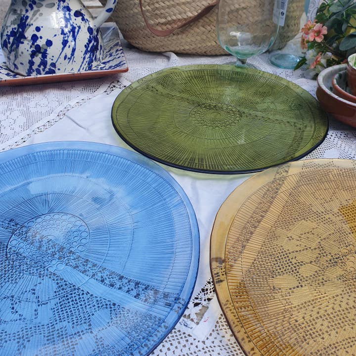 Jarapa - Wholesale Platter - Recycled Glass Zenda Platter 32cm3
