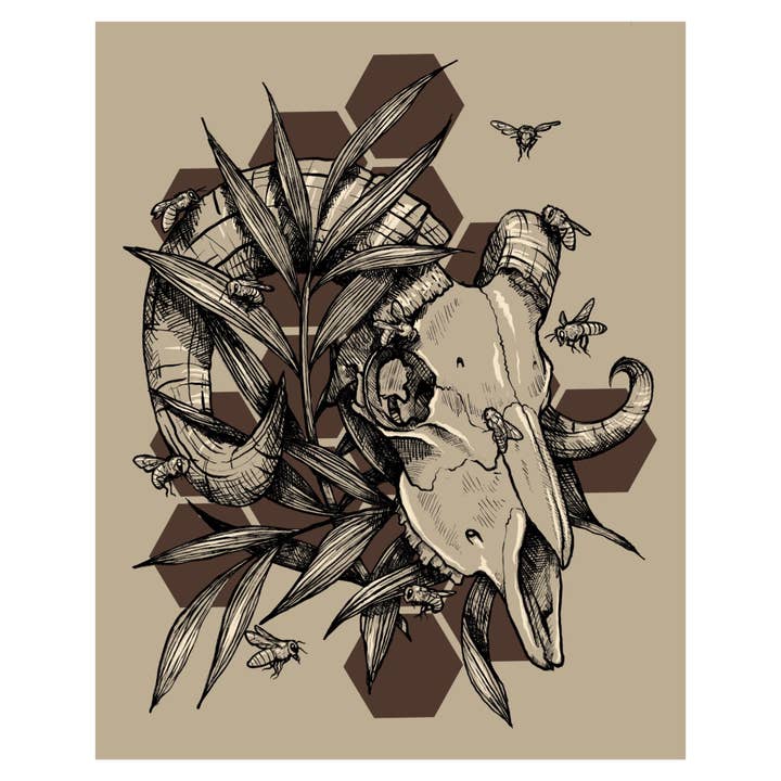 Impression artistique de Desert Dead 8 x 10 pour la vente par Chaos Magic Studio