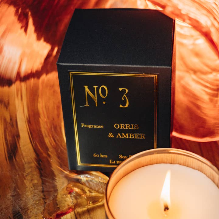 Spitfire Girl – wholesale Burkljus – Nr 3 Orris och Amberträ Inslagen Ljusstake2