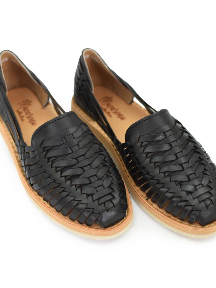 Macarena Collection Womens Shoes Leather Sandals 3050F Black for wholesale by Macarena Collection