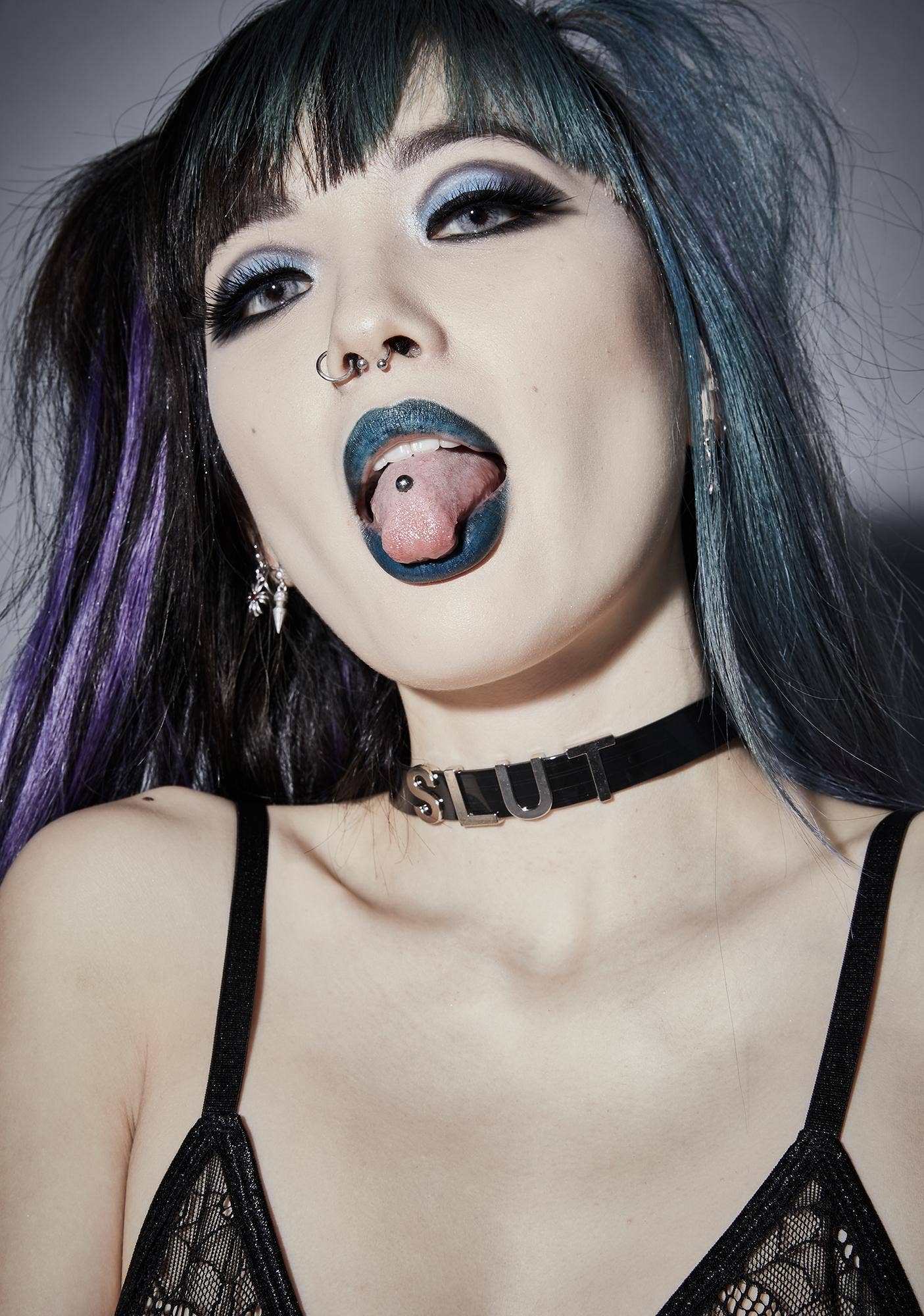 Funk Plus - Wholesale Choker/Collar - FC291 GENUINE LEATHER STAINLESS STEEL LETTER NAME FETISH  CHOKER37