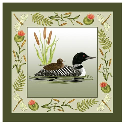 Flour Sack Towels (Set of 2) 34-516 Loon for wholesale by Alice's Cottage