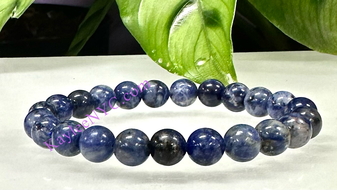 KayleeNYC - Wholesale Beaded Bracelet - Natural Sodalite 8mm 7.5” stretch bracelet3