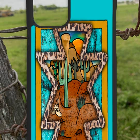 Texas Petunias Boutique - Vente Coque de téléphone – femme - Coque pour iPhone Cactus Aztèque