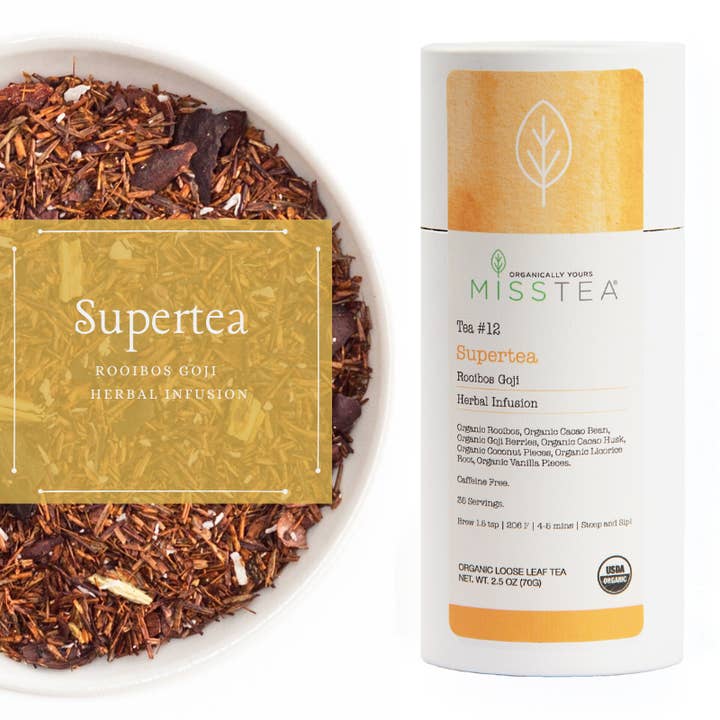Organic Supertea (Rooibos Goji) for wholesale by Miss Tea