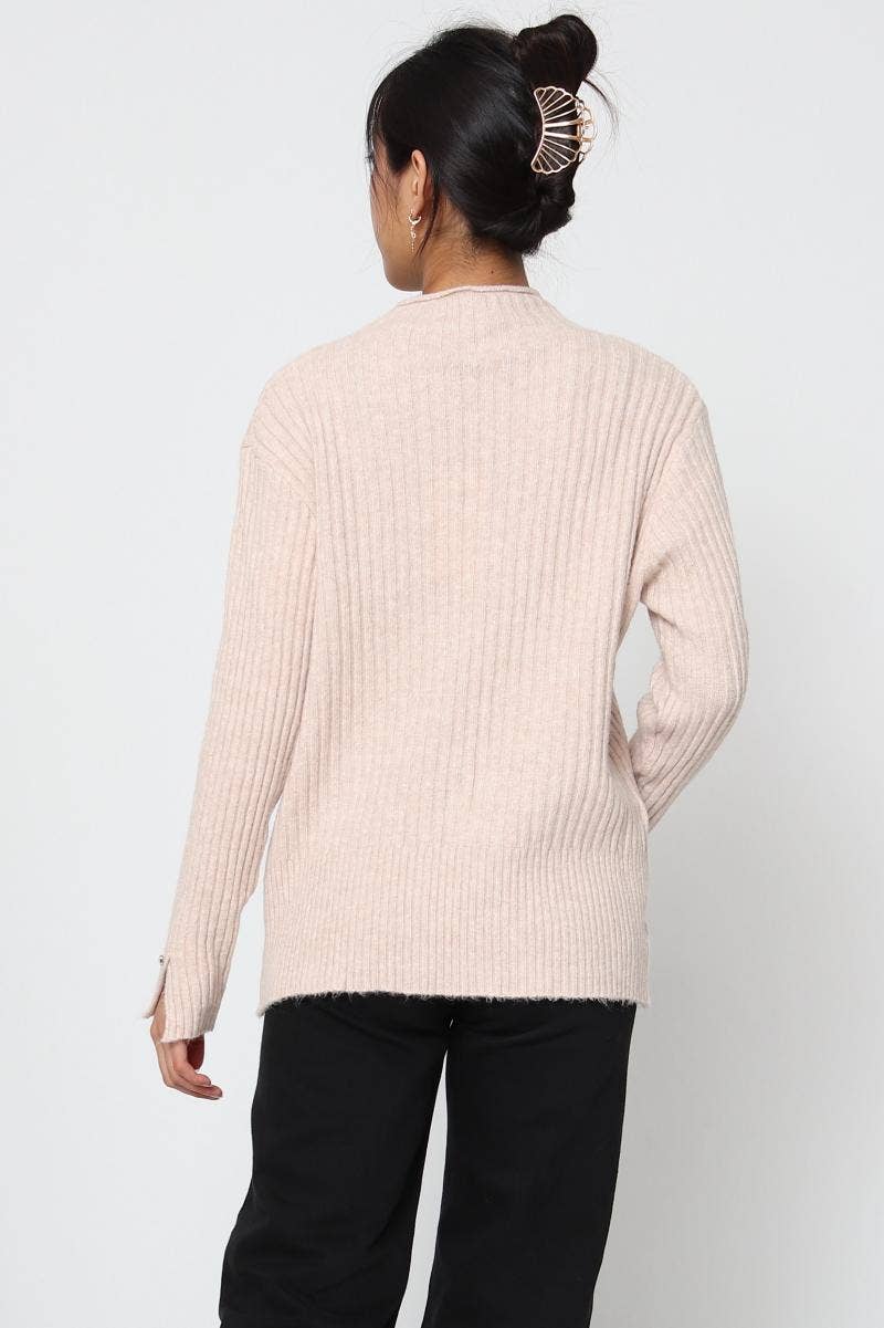 DIX-ONZE - Wholesale Knit Sweater - Women's - Ribbed Knit Sweater with Wavy Finish – Soft Ribbed Knit19