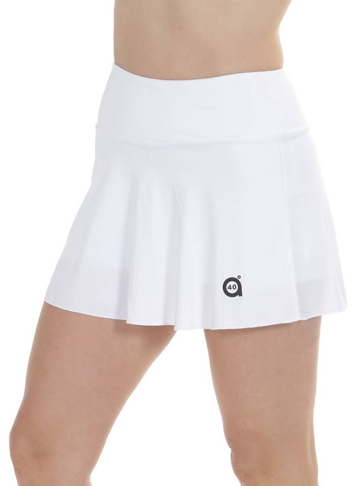 HAPPY white skirt for wholesale by a40grados Sport & Style
