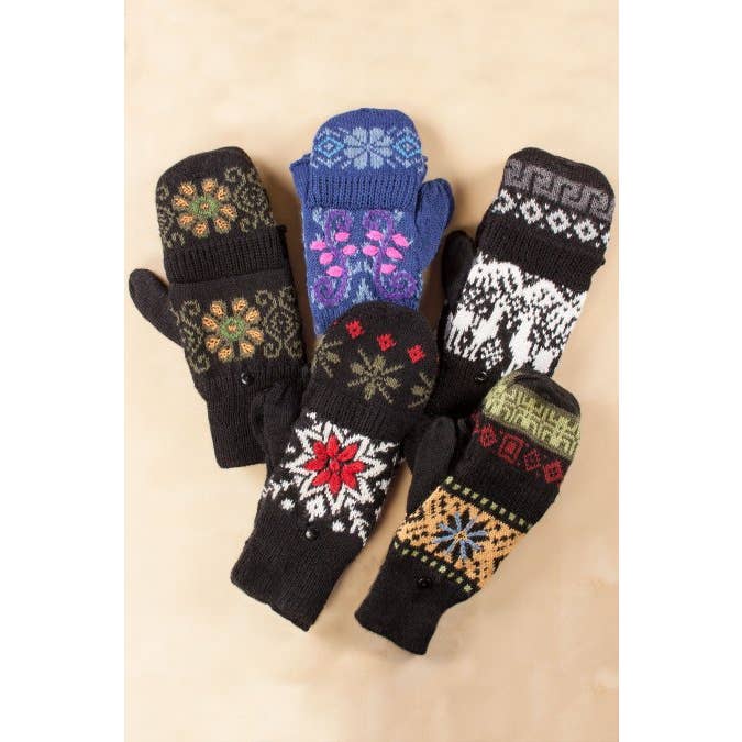 Assorted Mix Glittens Glittens - Unisex Gloves with Finger Flaps for wholesale on Faire