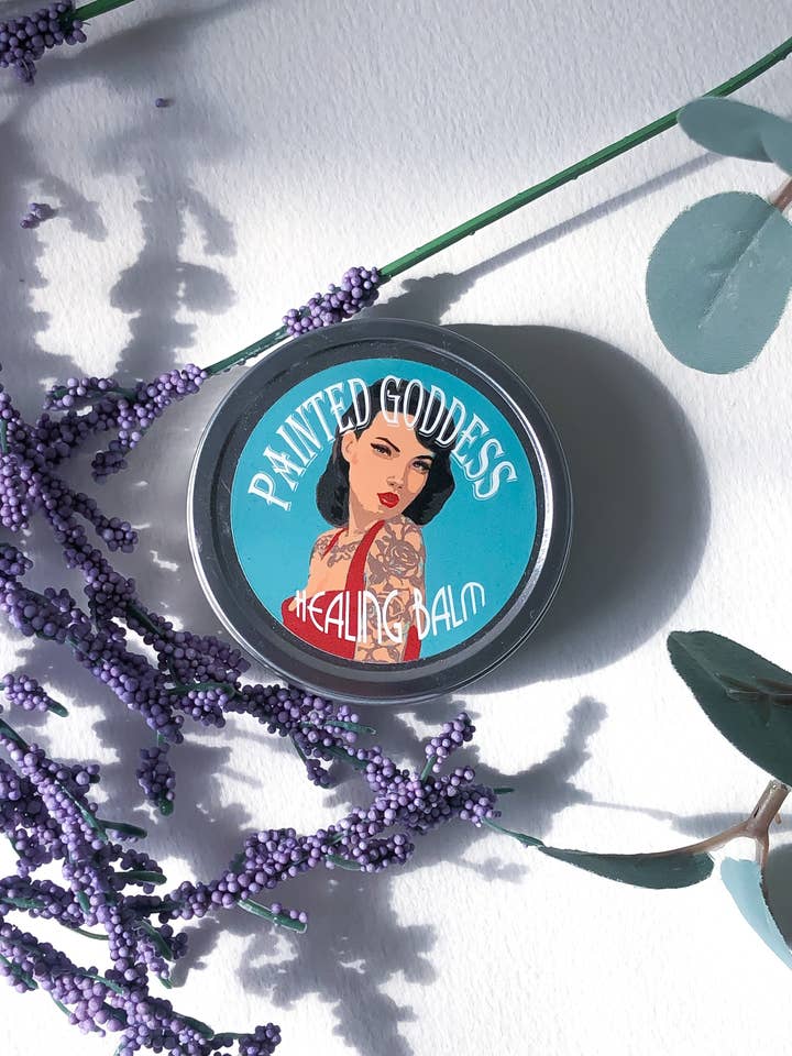 Painted Goddess Healing Balm for wholesale by Nature Goddess Skin Care