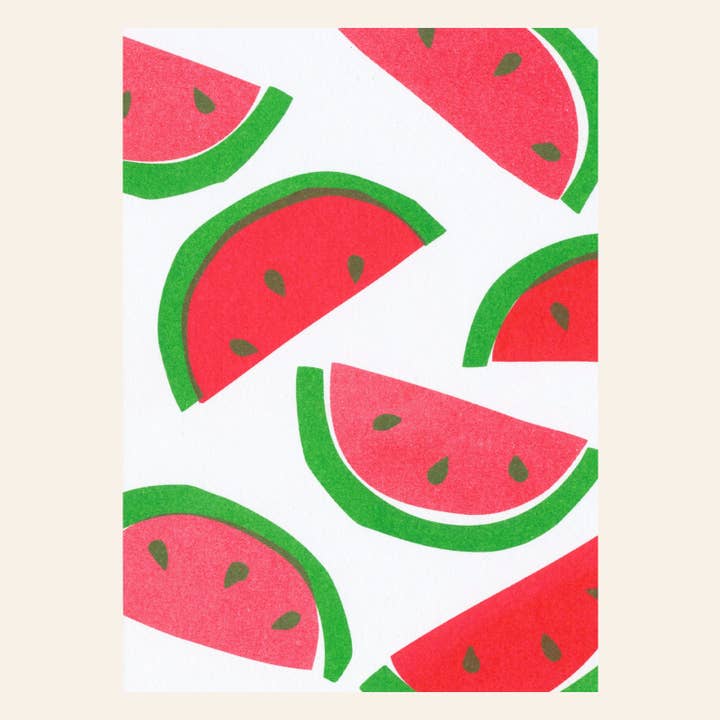 Watermelon Postcard for wholesale by HERR & FRAU RIO
