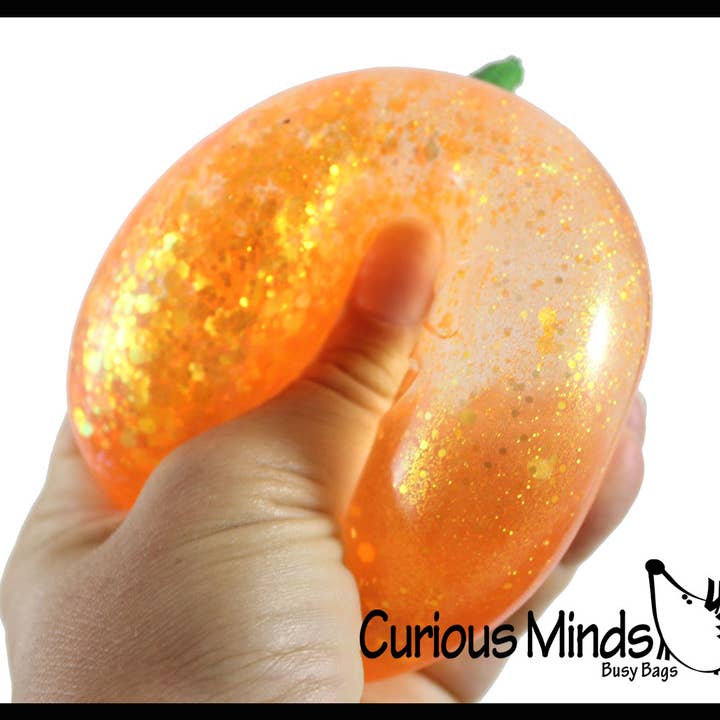 Curious Minds Toys - Wholesale Squishy toy – Kids & Baby - 1 Boxed Realistic Pumpkin Jack o Lantern Sugar Ball - Thick 2
