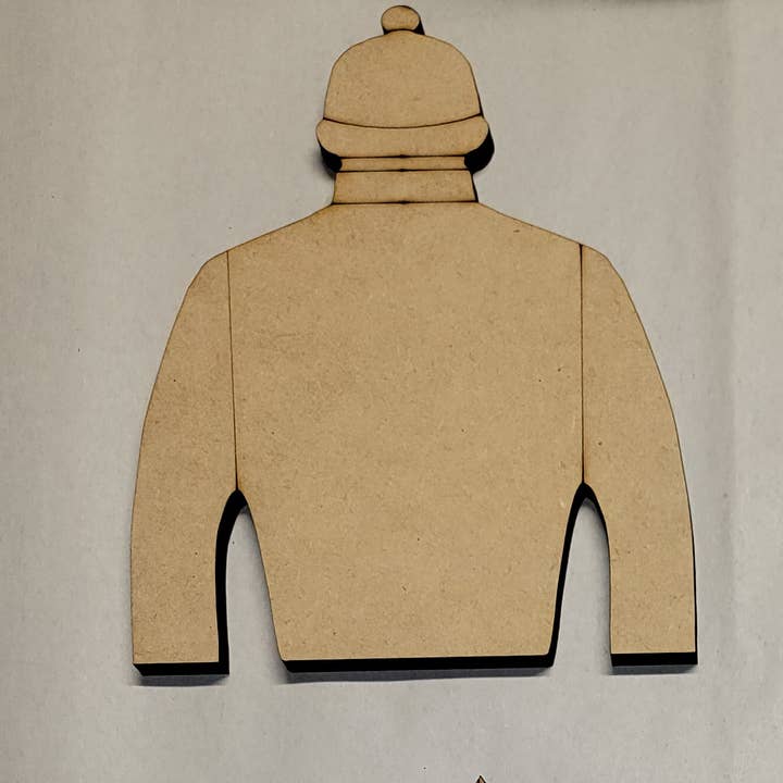 Jockey Silk Blank Craft MDF Blank for wholesale by Chelle Belle's Creations