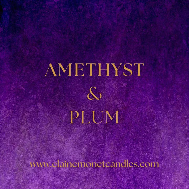 Elaine Monet Candle Co - Wholesale Jar/Filled Candle - Amethyst + Plum Soy Candle1