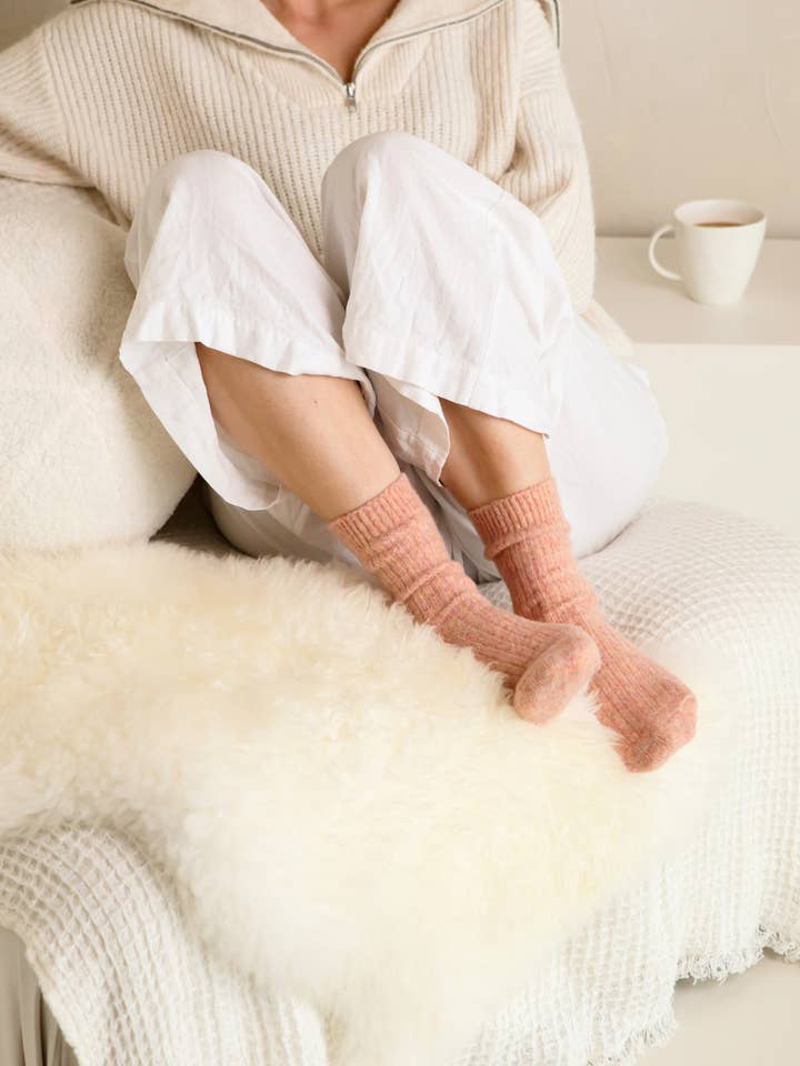 The Comfiest Socks - Dusty Orange (NEW!) for wholesale by Bed & Butter