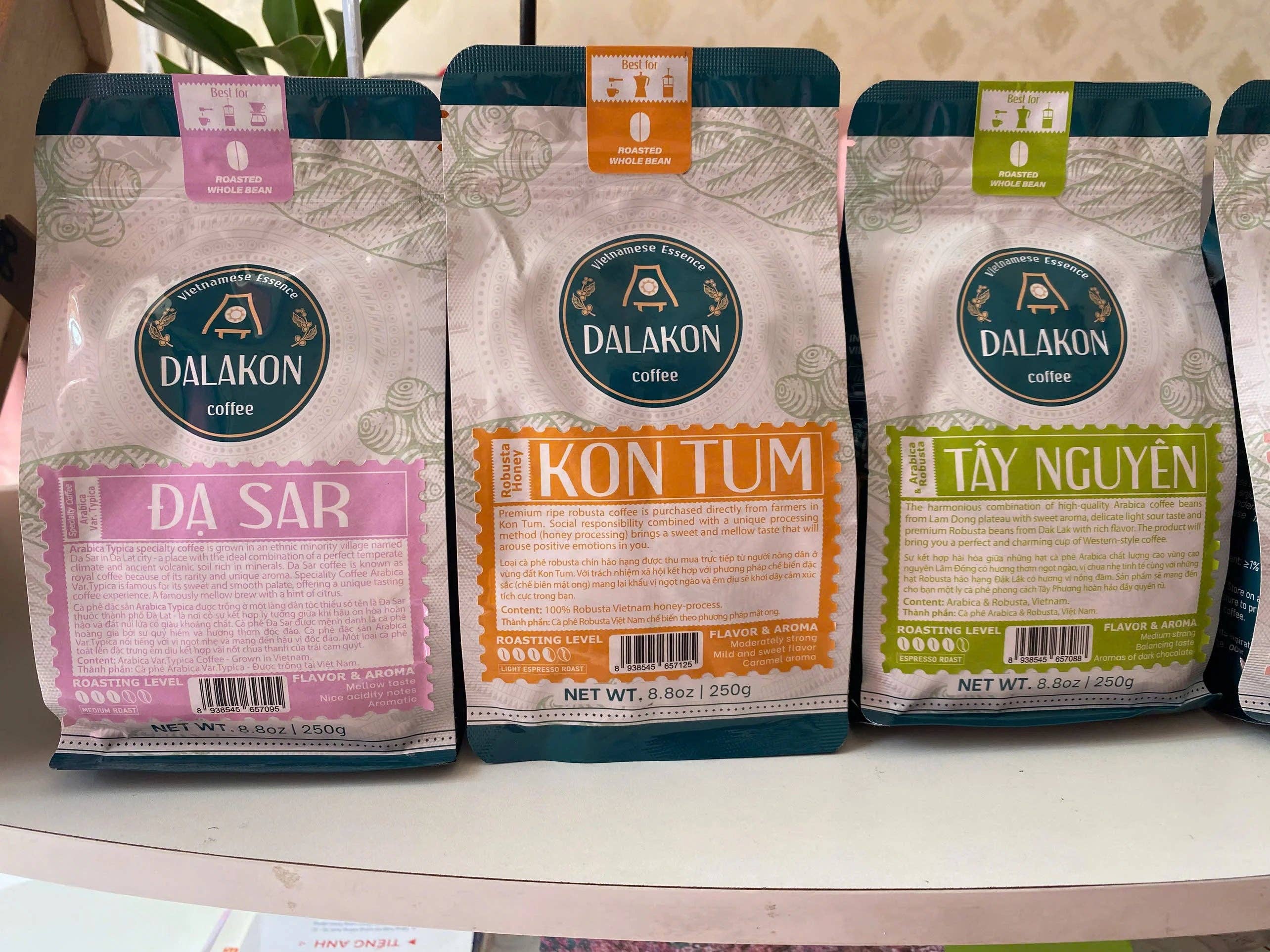 Volcanic Cult - Wholesale Coffee Beans - Vietnam DALAKON Whole Bean Robusta & Arabica Coffee, 0.25kg Best Quality. 24 Months Shelf Life. Tasty Drink From2