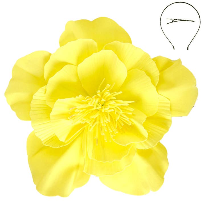 SP Sophia Collection - Vente Chapeau bibi – femme - Fascinateur léger en fleur de camélia9