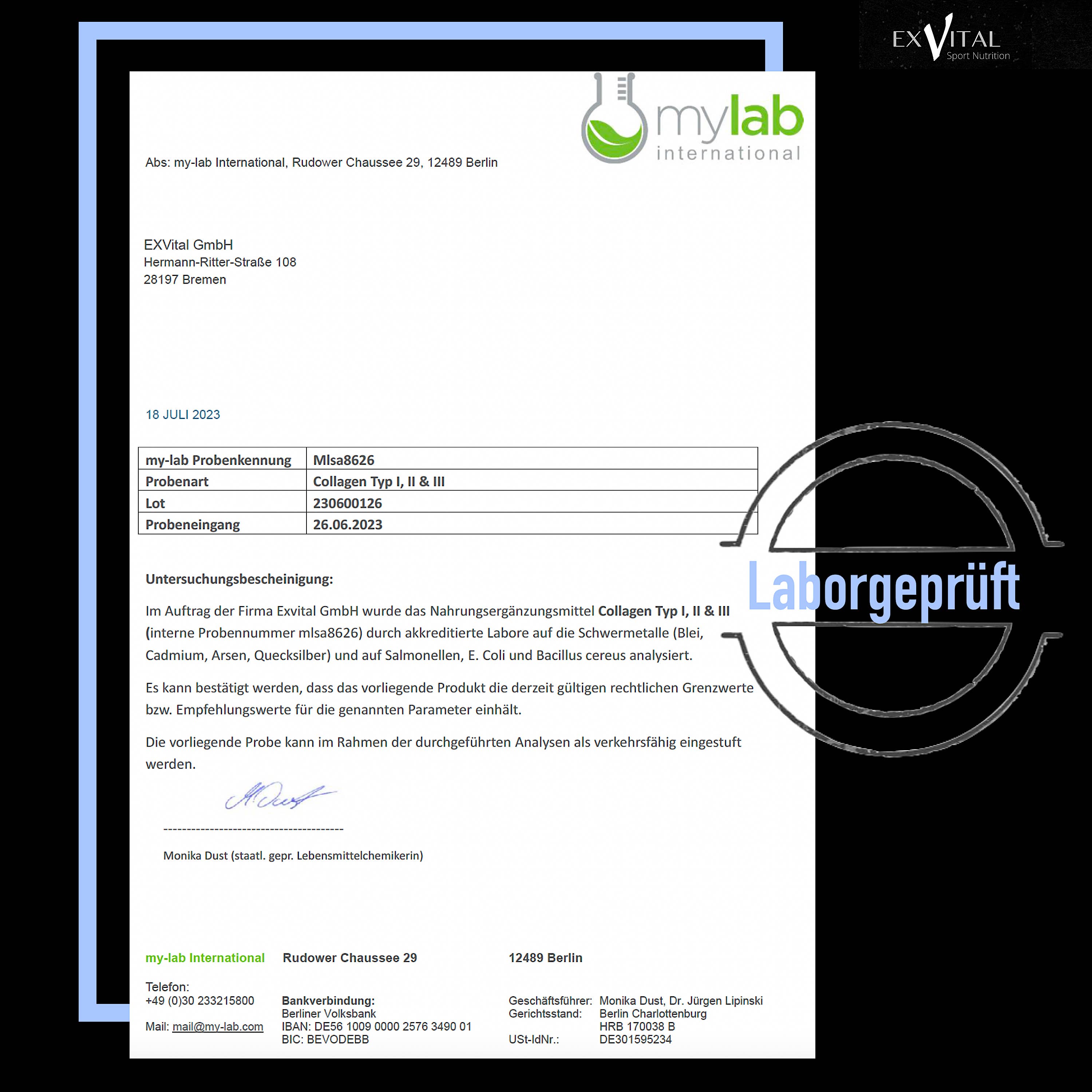 EXVital - Wholesale Protein/Superfood Powder - Collagen Powder 500 grams, Bioactive Collagen Hydrolysate7