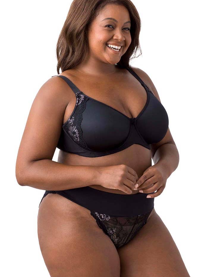 Sutiã Fancy Smooth Curves Underwire 2911 Preto por atacado de Elila