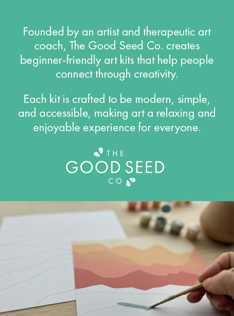 Breathe People - Wholesale DIY Craft Kit - The Good Seed | Minimalist Paint-by-Number Kit - Flowers4