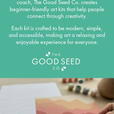 Breathe People - Wholesale DIY Craft Kit - The Good Seed | Minimalist Paint-by-Number Kit - Flowers4