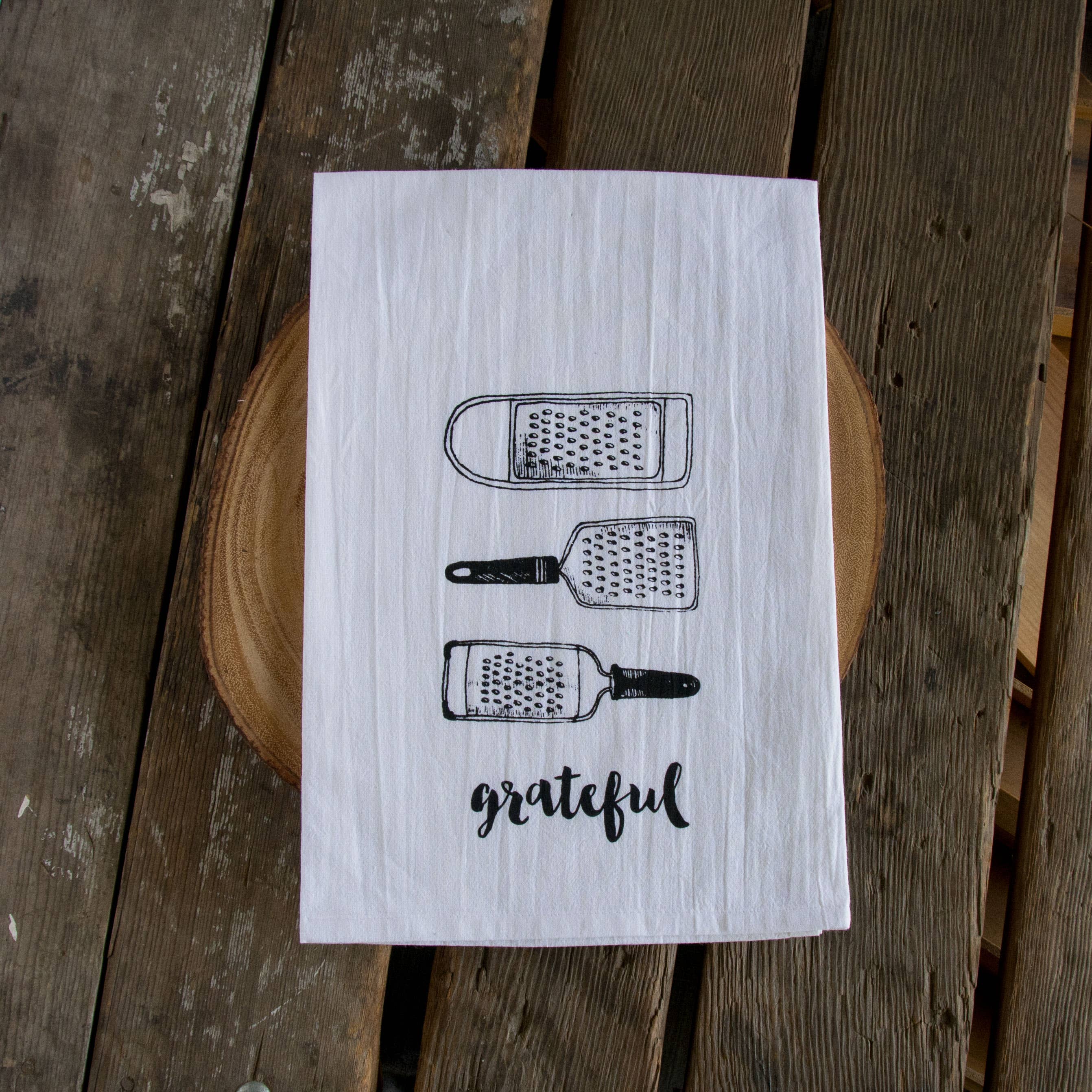 Ladybug Press - Wholesale Tea Towel - Grateful Tea Towel2