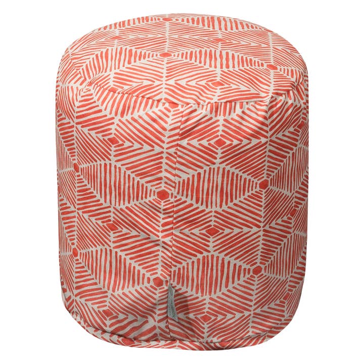 Majestic Home Goods Salmon Charlie Pouf for wholesale by Majestic Home Goods