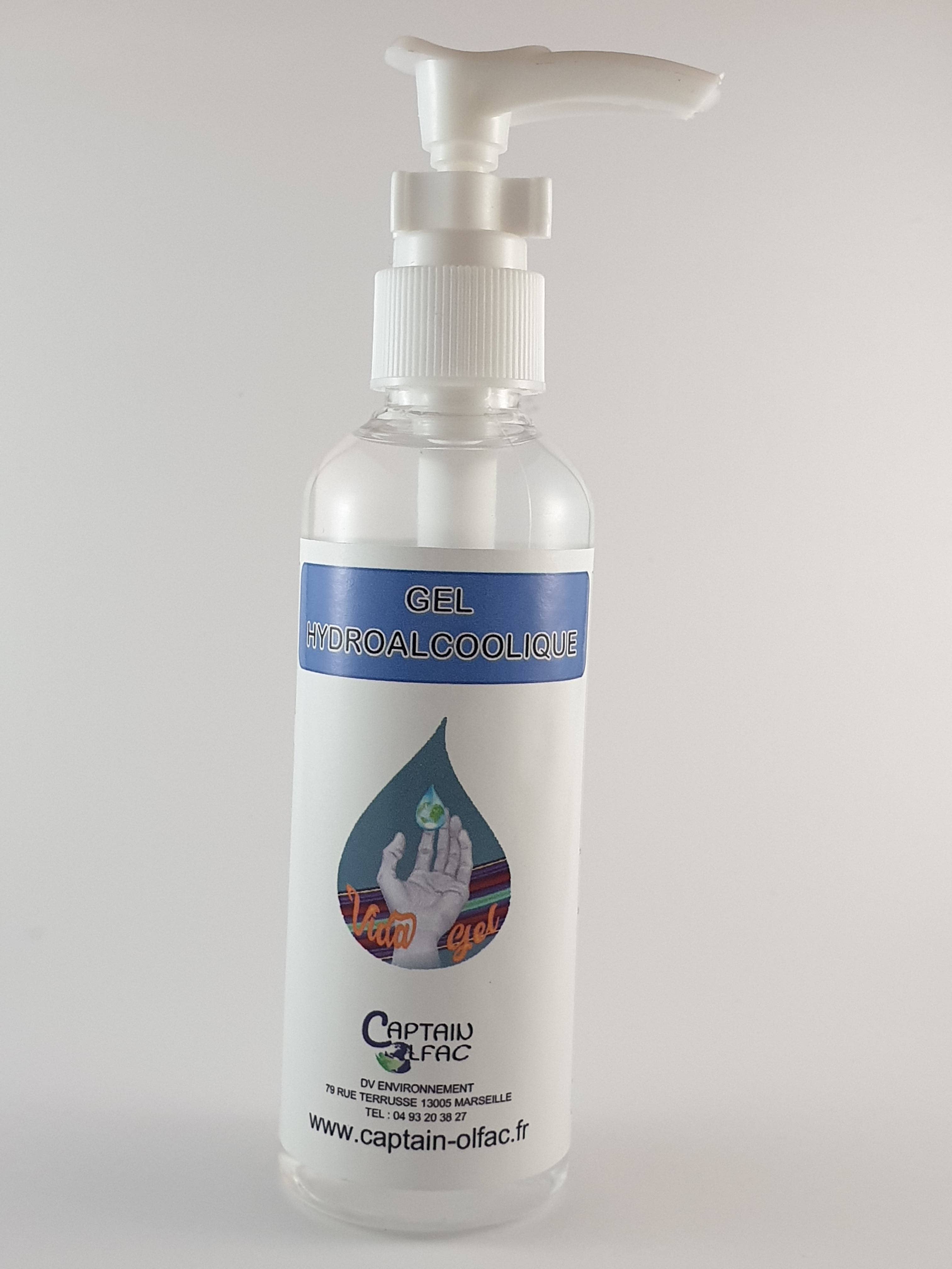 Captain Olfac - Wholesale Hand Sanitizer - Vidagel Hydroalcoholic gel 100 ml with 80% pump1