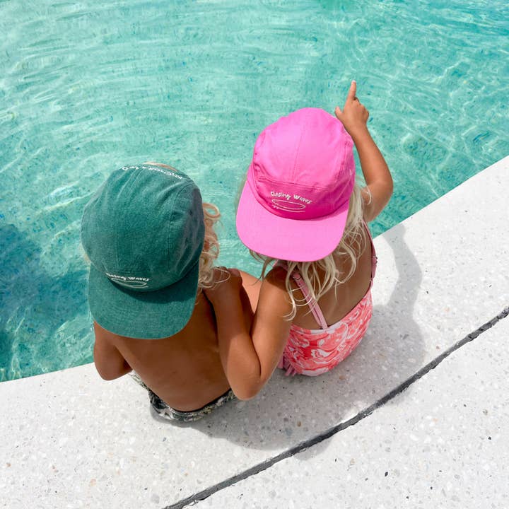 Anchor & Arrow - Wholesale Flat cap – Men's - Chasing Waves - Pink5