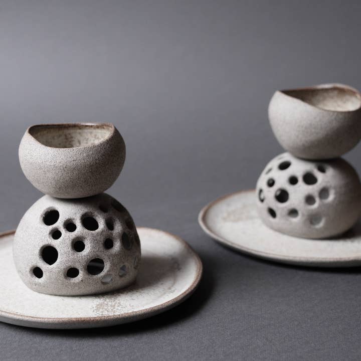 LAIMA CERAMICS (SIA Radosa Apvieniba Spares) – wholesale Aromaterapiinhalator – Stensamling Staplade Stenar Aromadiffusor — Stengods9