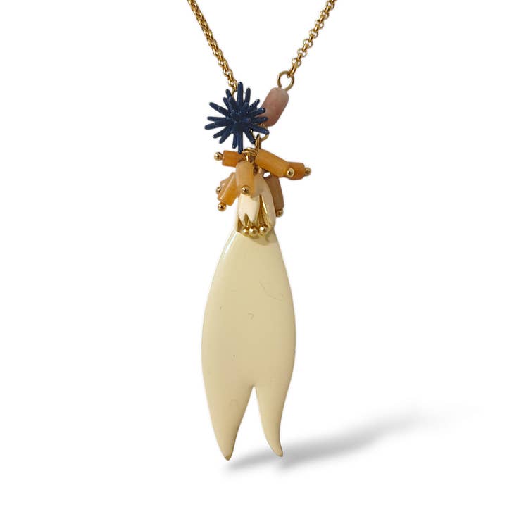 Zaïdane – Halsband i natursten och rostfritt stål för wholesale av matins parisiens