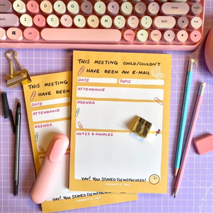 „(Semi-fokuseret) Møde“ notesblok for engroshandel hos Afroditi's Art